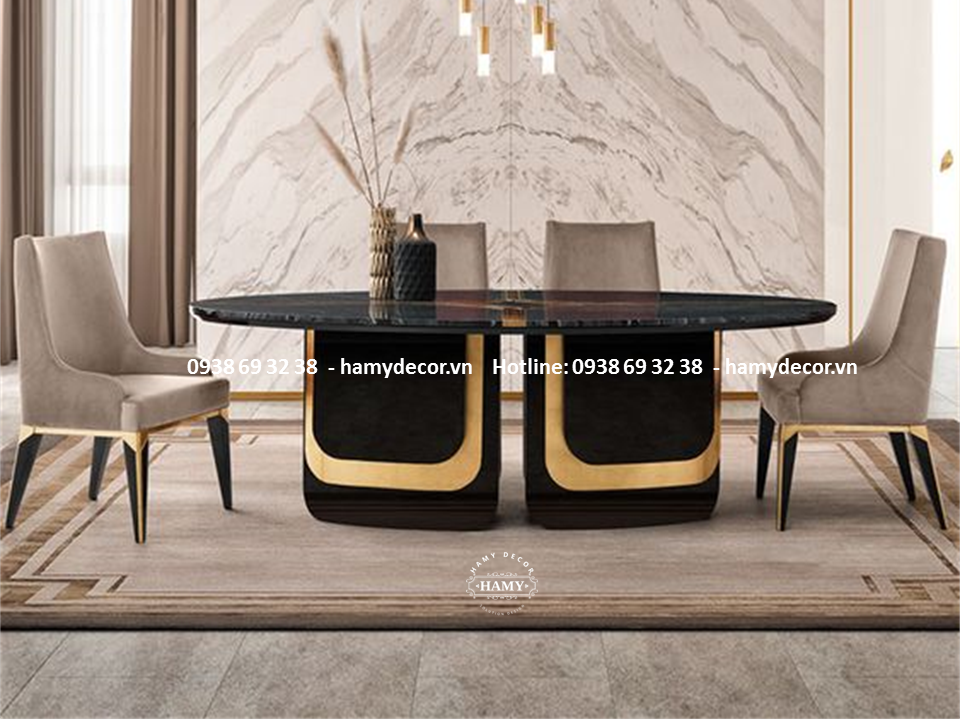 Mẫu bàn ăn đẹp cho biệt thự tân cổ điển - 49