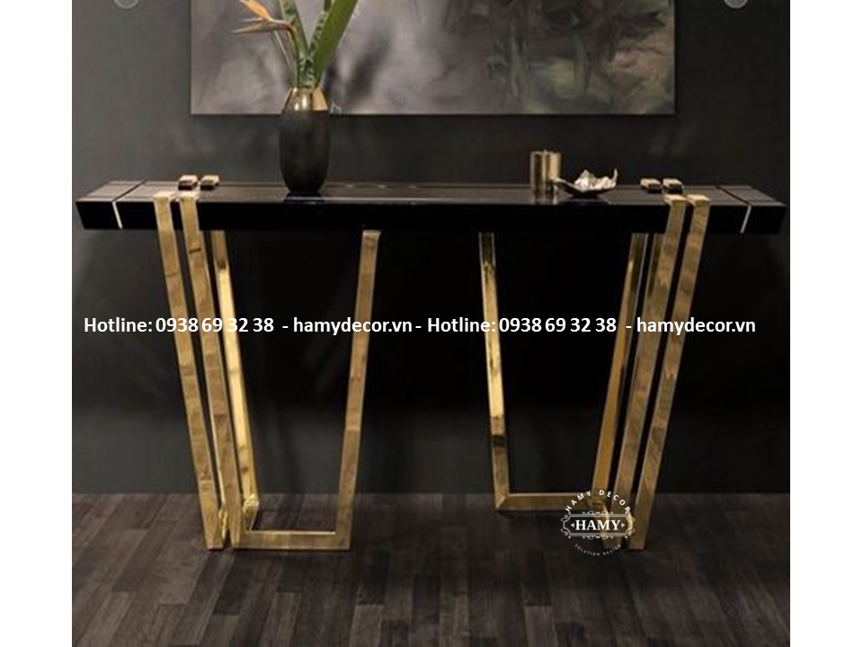 Bàn trang trí inox mạ màu - 17