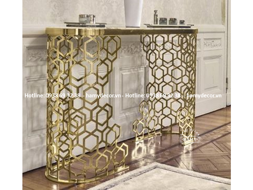 Bàn console inox mạ màu - 20