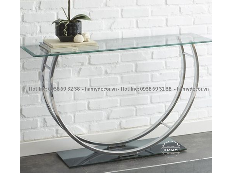 Bàn console chân inox mạ vàng - 41
