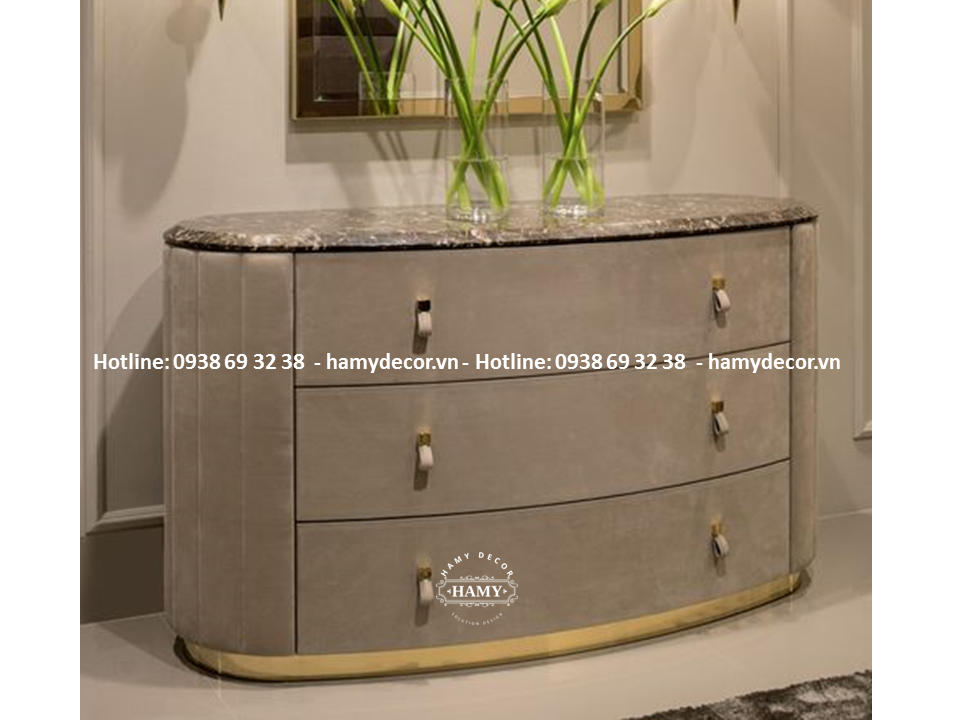 Tủ console inox mạ vàng đẹp - 13