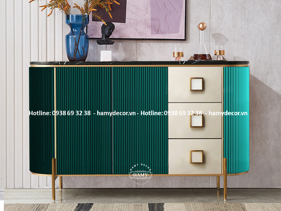 Tủ console gỗ cho hành lang cầu thang - 165