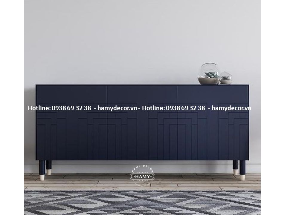 Tủ Console Gỗ chân inox mạ màu - 43