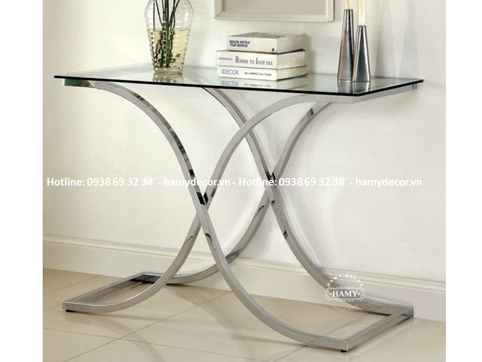Bàn Console Inox trắng bóng - 45