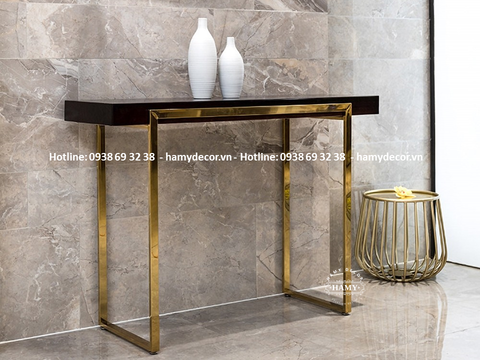 Bàn Console inox mạ vàng - 40