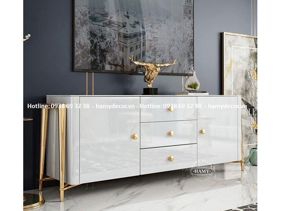 Tủ console inox mạ màu - 02