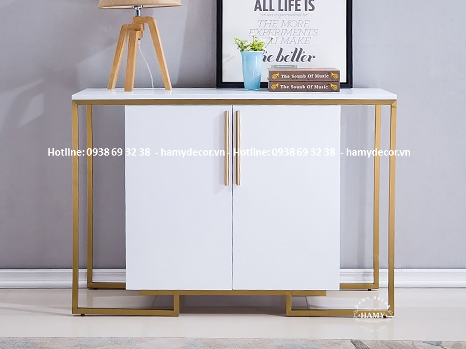 Bàn console inox mạ màu - 23