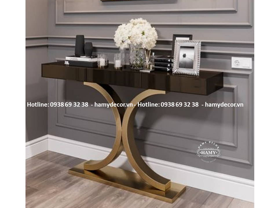 Bàn console inox mạ màu - 09