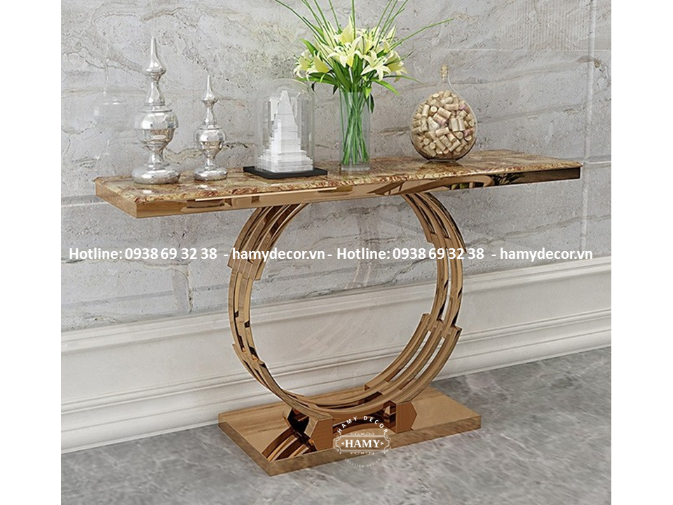Bàn console inox mạ màu - 25
