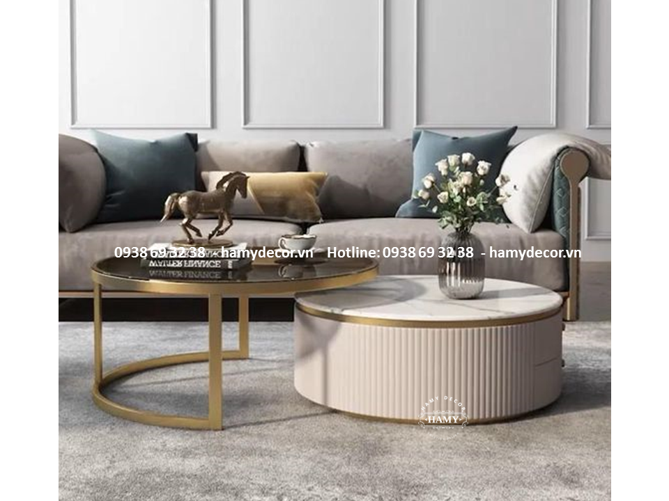 Bàn sofa inox mạ màu 44