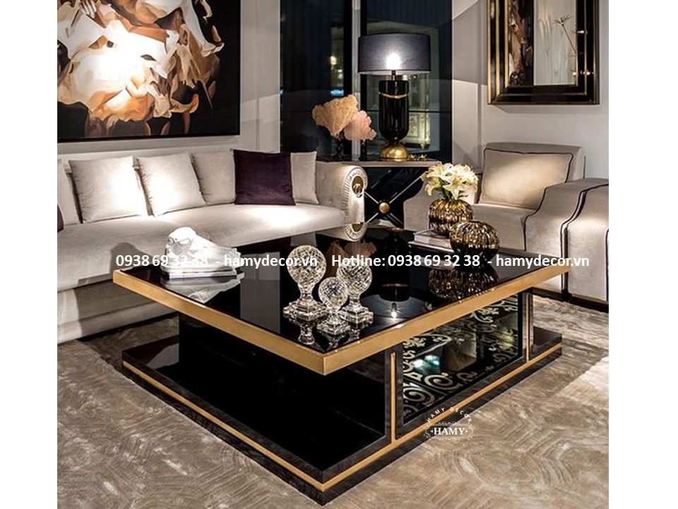 Bàn sofa inox mạ màu 52