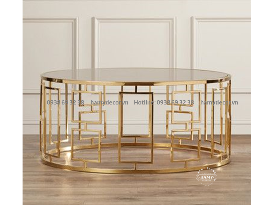 Bàn sofa inox mạ màu 54