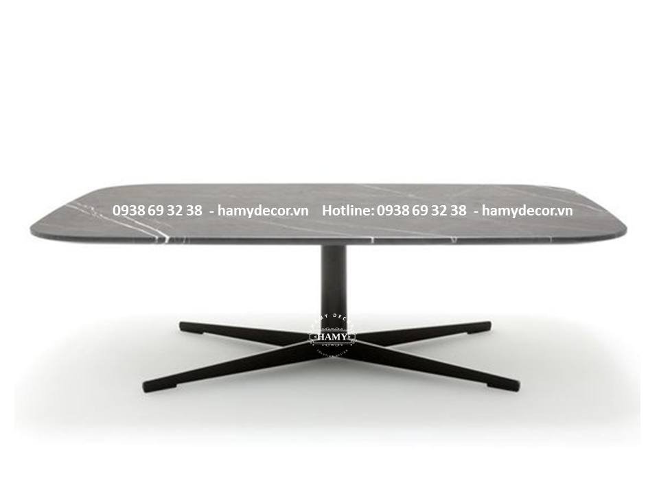 Bàn sofa khung sắt mặt đá BT - 13