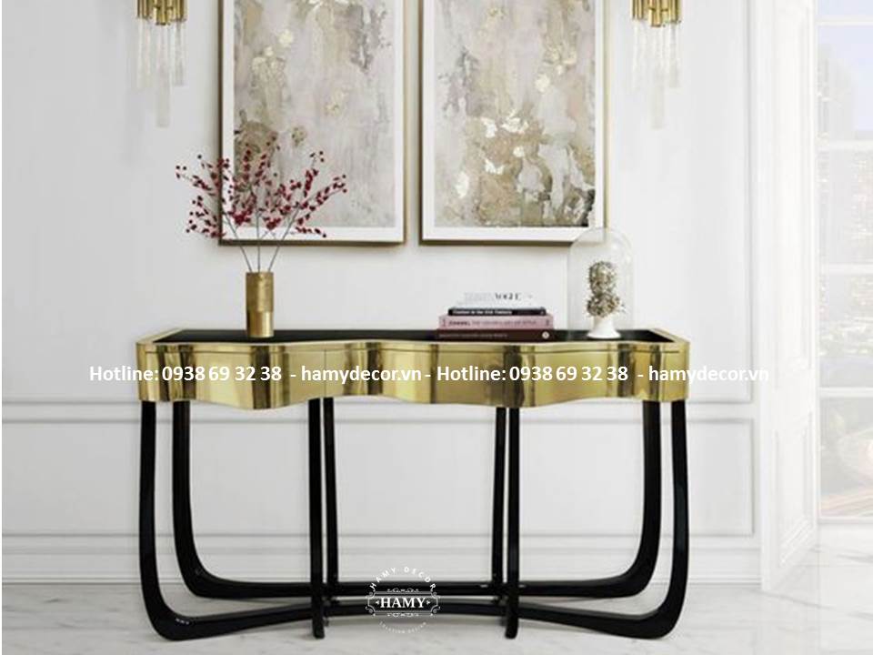 CÁCH TRANG TRÍ BÀN CONSOLE INOX MẠ VÀNG SAO CHO ĐẸP NHẤT