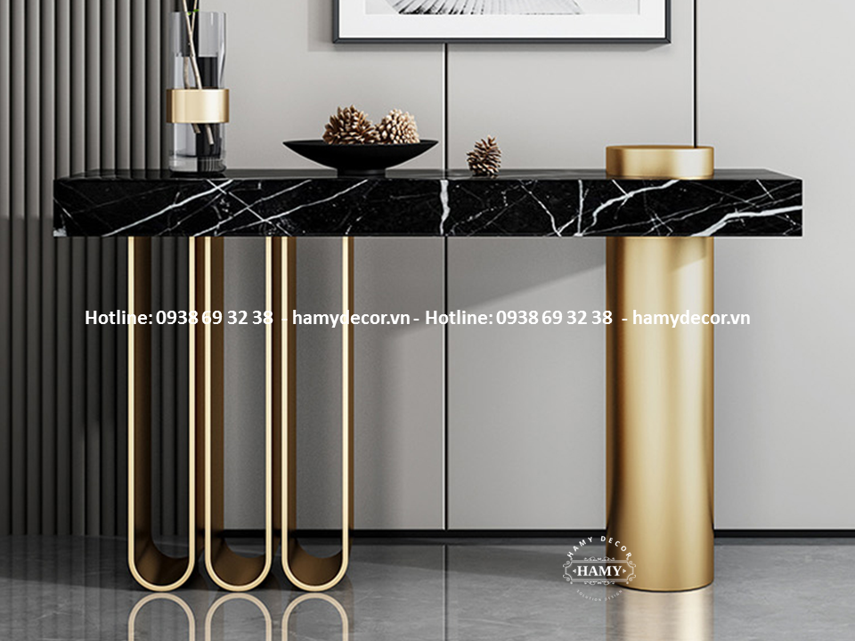 Bàn trang trí hành lang cầu thang đẹp hiện đại 105