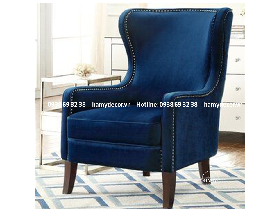 Ghế Armchair bọc vải nhung 20