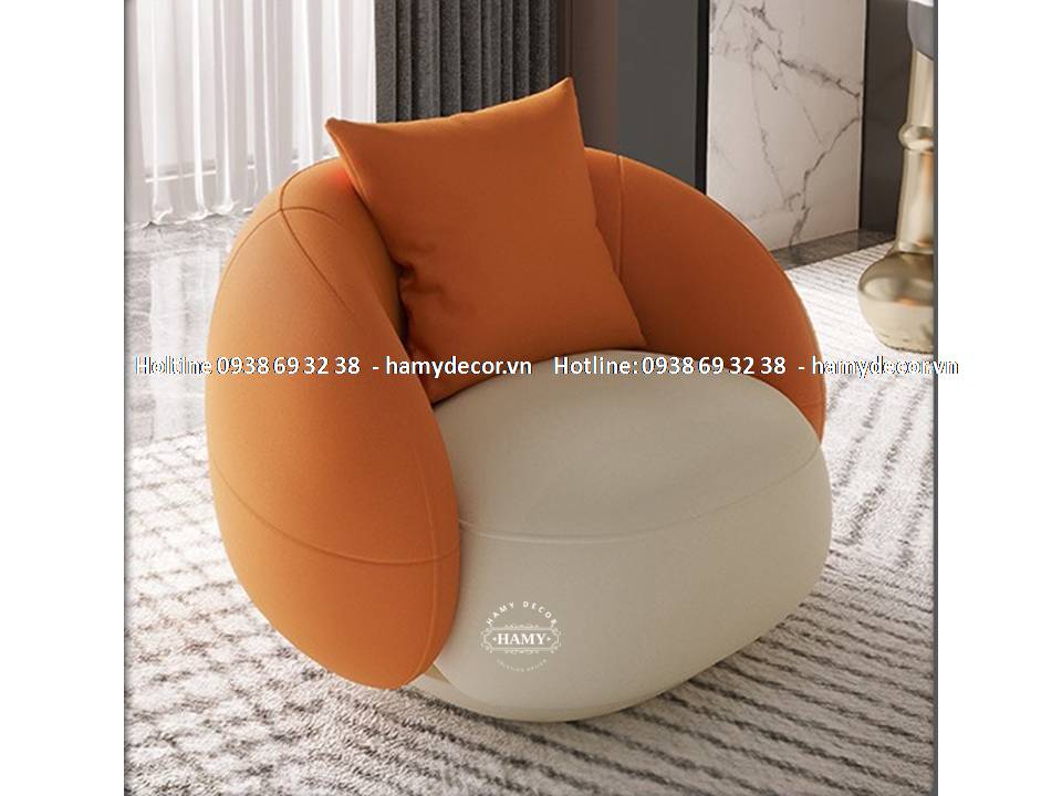 Ghế Armchair bọc vải nhung đẹp 28