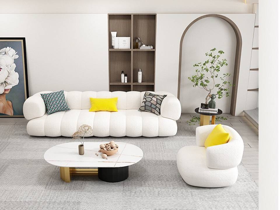 Ghế Sofa bọc vải nhung đẹp SF-74