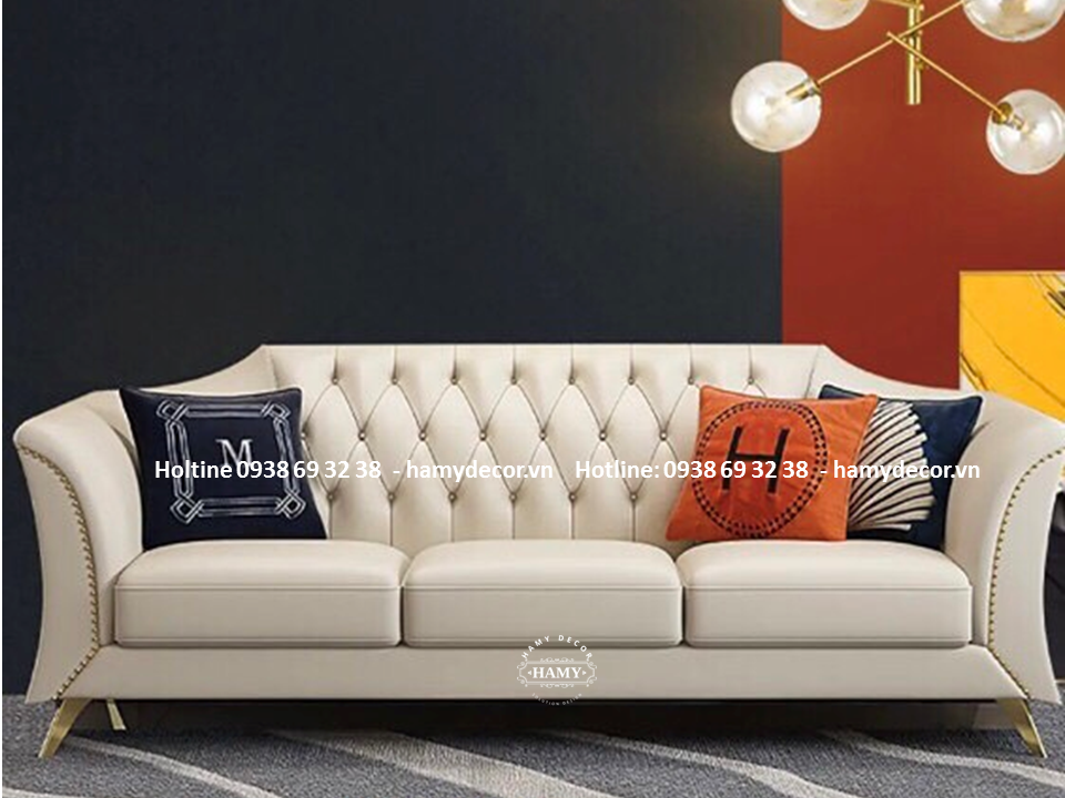 Mẫu ghế Sofa bọc da hiện đại 109