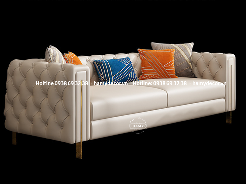 Ghế Sofa bọc da cho không gian phòng khách sang trọng 97