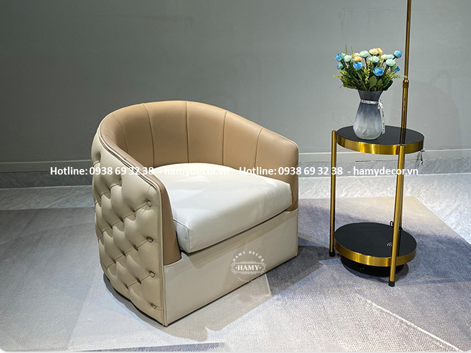 Ghế armchair bọc da Mẫu đẹp Hot nhất hiện nay - 83