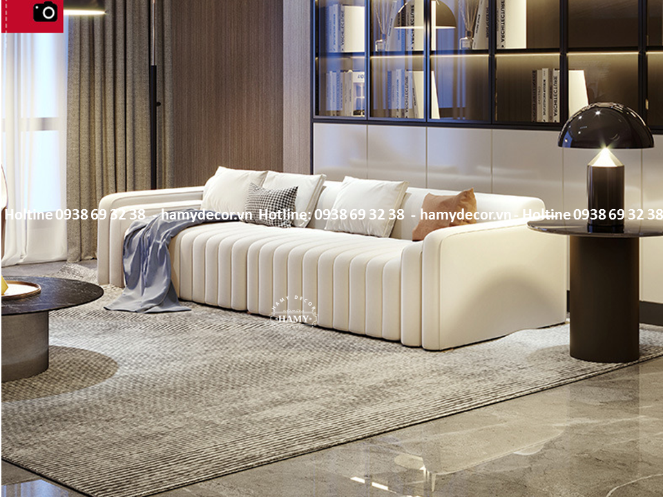 Ghế sofa bọc vải nhung cho Studio - 135
