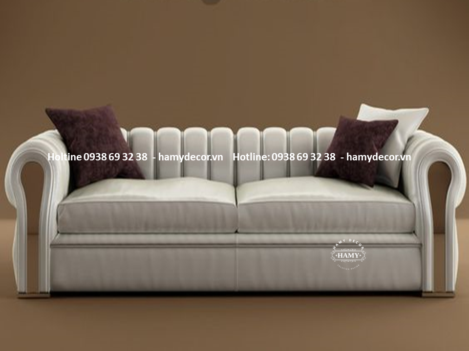 Ghế sofa tân cổ điển chân inox mạ vàng - 46