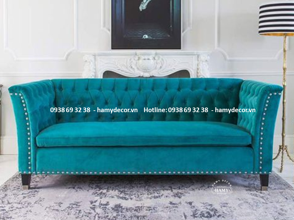 Ghế Sofa bọc vải nhung SF - 08