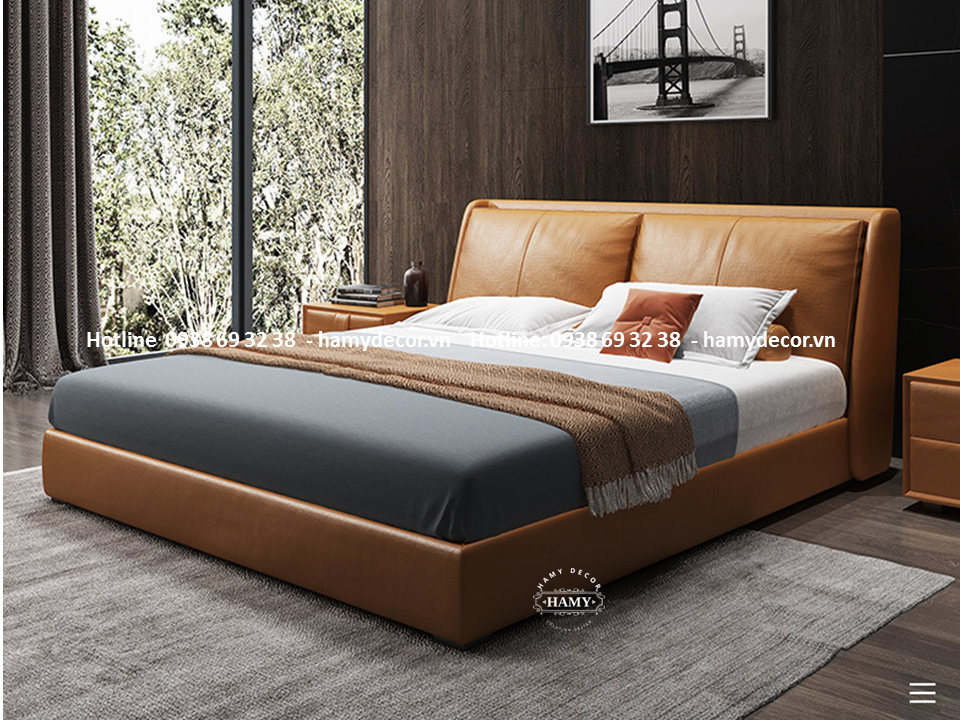 GIƯỜNG NGỦ BỌC DA ĐẸP NHẤT 2023 