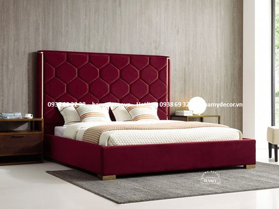 GIƯỜNG NGỦ BỌC VẢI NHUNG KIỂU HIỆN ĐẠI - 39