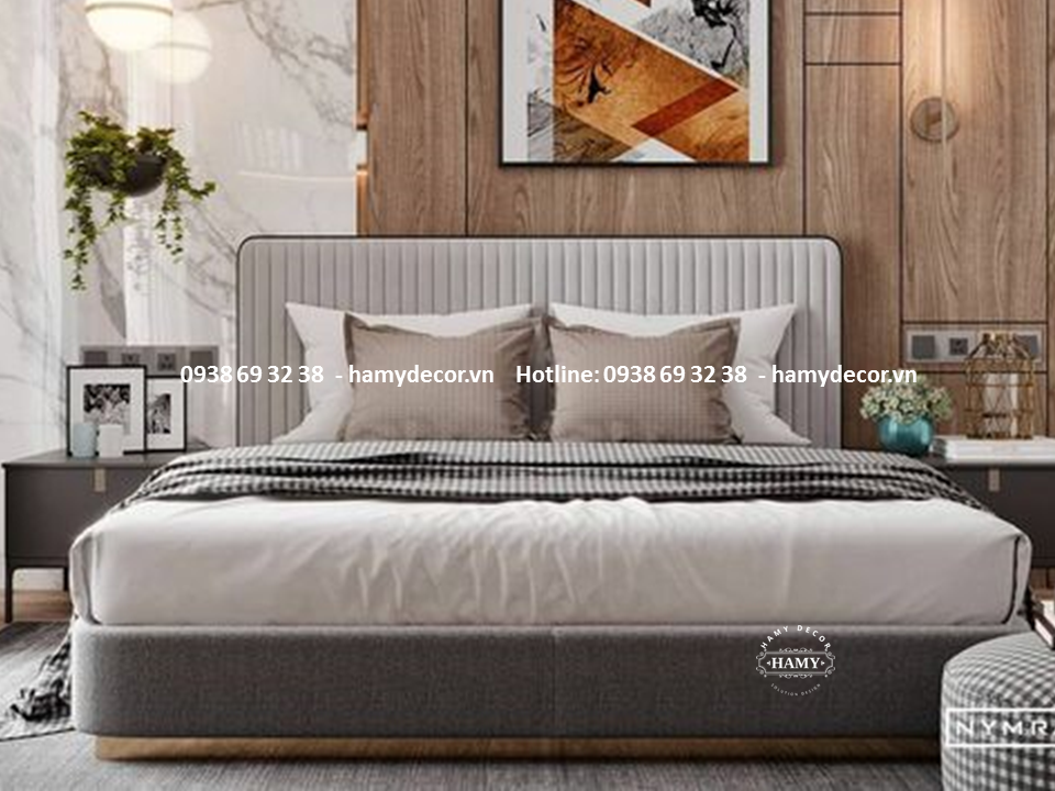 GIƯỜNG NGỦ BỌC VẢI CHO PHÒNG NGỦ HIỆN ĐẠI - 70