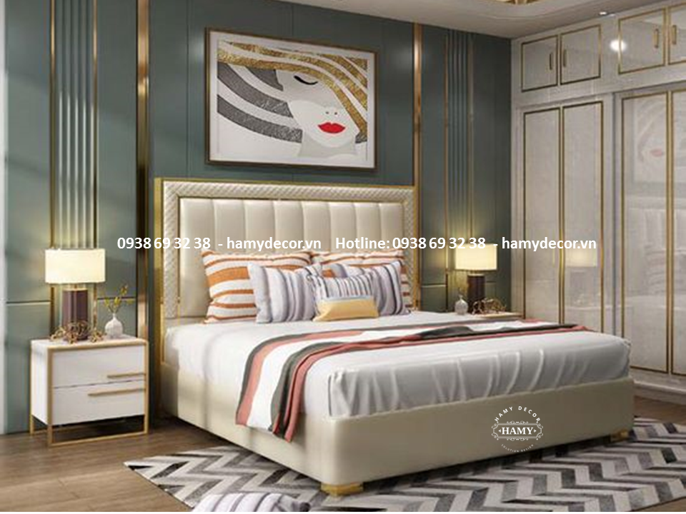GIƯỜNG NGỦ BỌC DA CHO CHO BIỆT THỰ  - 76
