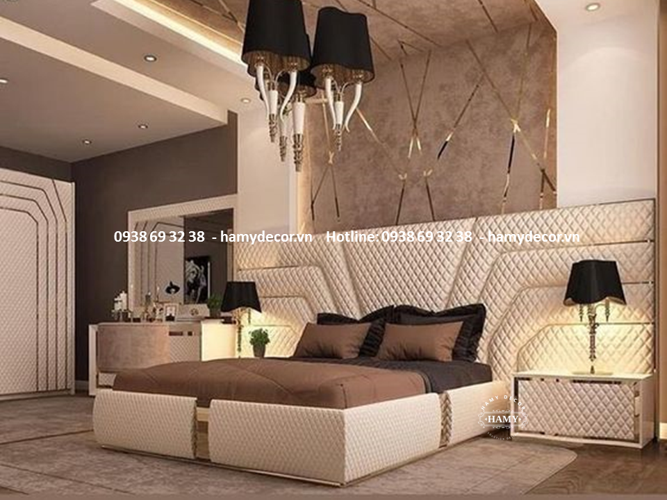 MẪU GIƯỜNG NGỦ MASTER BỌC NỆM  ĐẸP NHẤT CHO BIỆT THỰ - 53