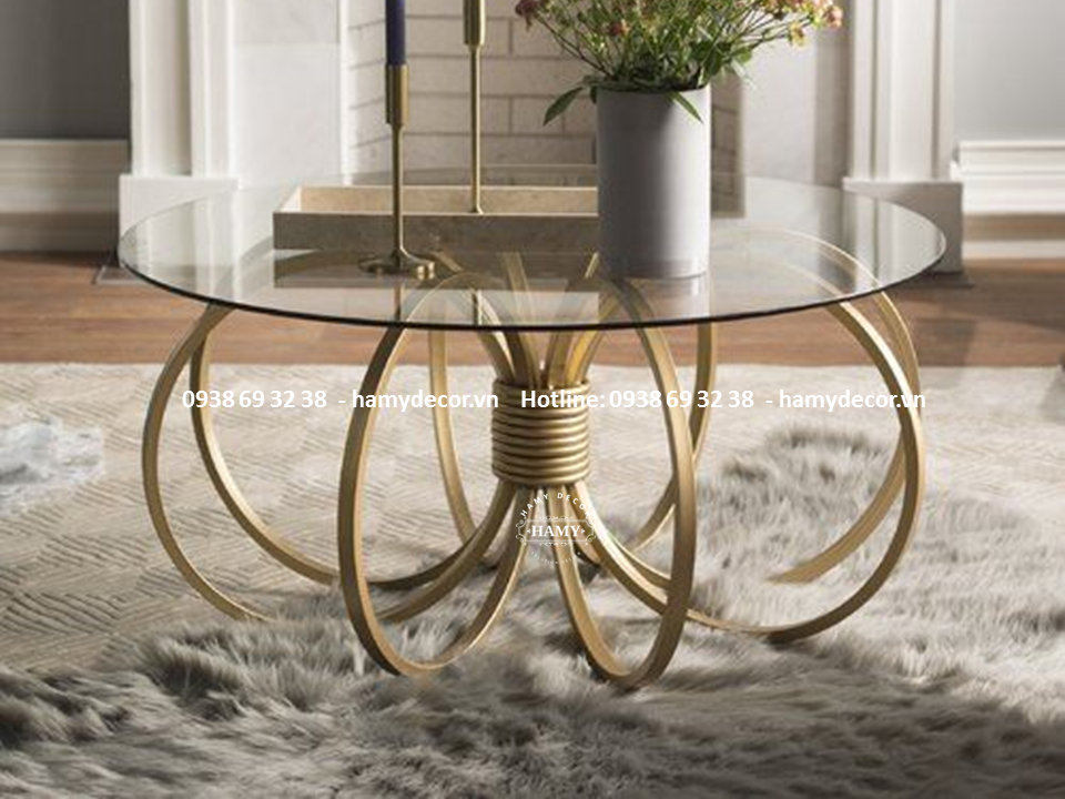BÀN SOFA CHÂN SẮT MẶT KÍNH CƯỜNG LỰC ĐẸP NHẤT HIỆN NAY