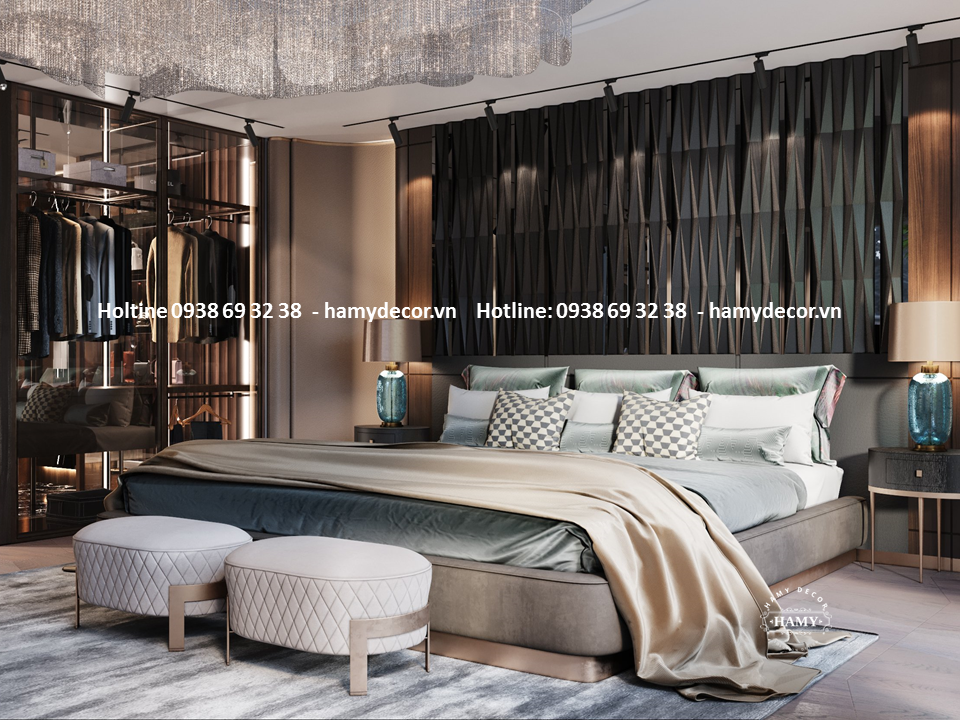 GIƯỜNG NGỦ MARSTER  BỌC DA CHO BIỆT THỰ MORDEN LUXURY - 31