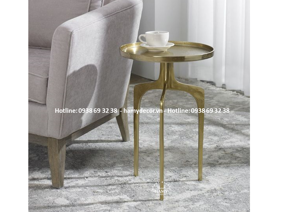 Tab sofa inox mạ vàng kiểu 3 chân trụ - 46