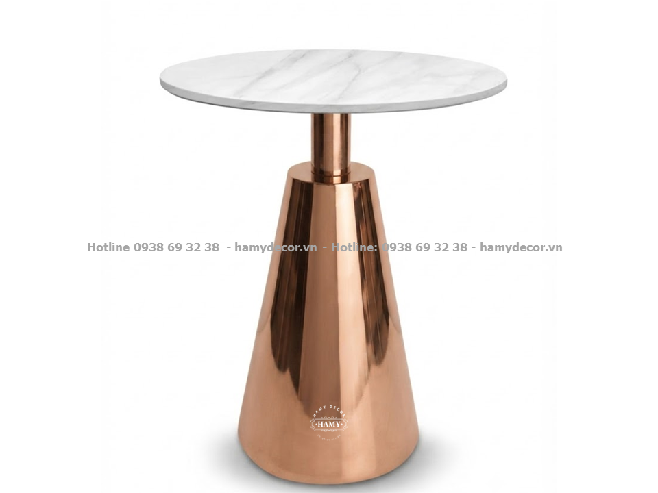 Tab sofa chân inox mạ vàng hồng Công nghệ mạ PVD bóng gương