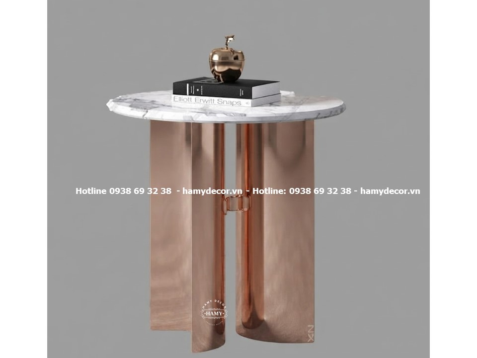 Tab sofa khung inox 304 mạ vàng hồng