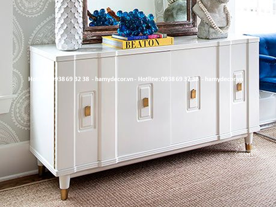 Tủ console gỗ trang trí phòng khách - 80